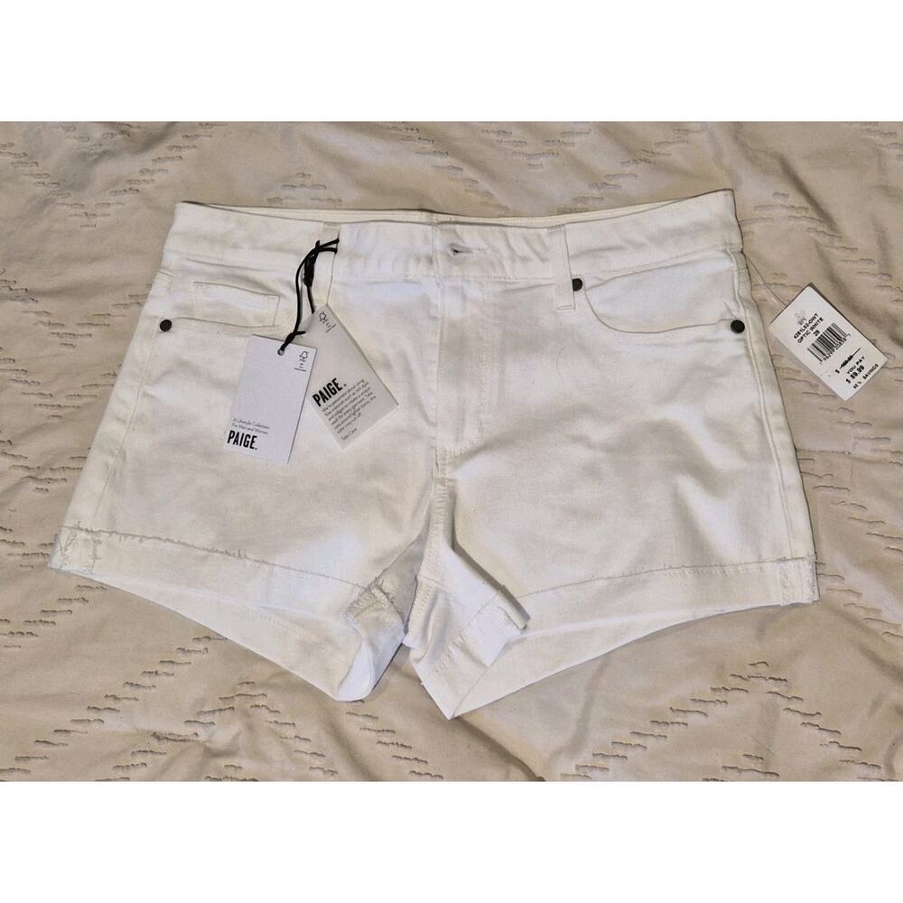 New With Tags Size 28 Paige Brand White Cropped Shorts
